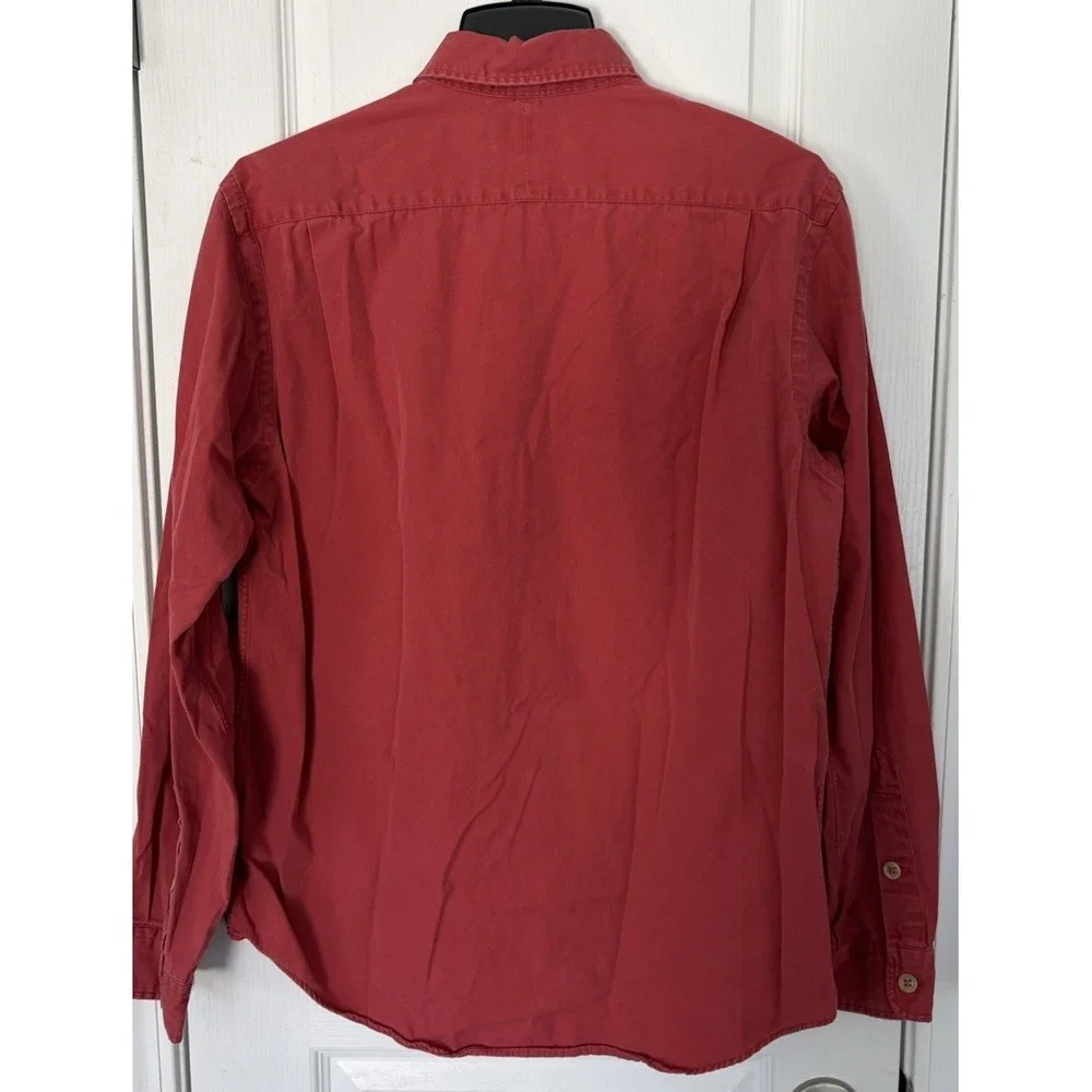 Polo Ralph Lauren Mens Large‎ Salmon Red Work-shirt Double Pocket Dungaree